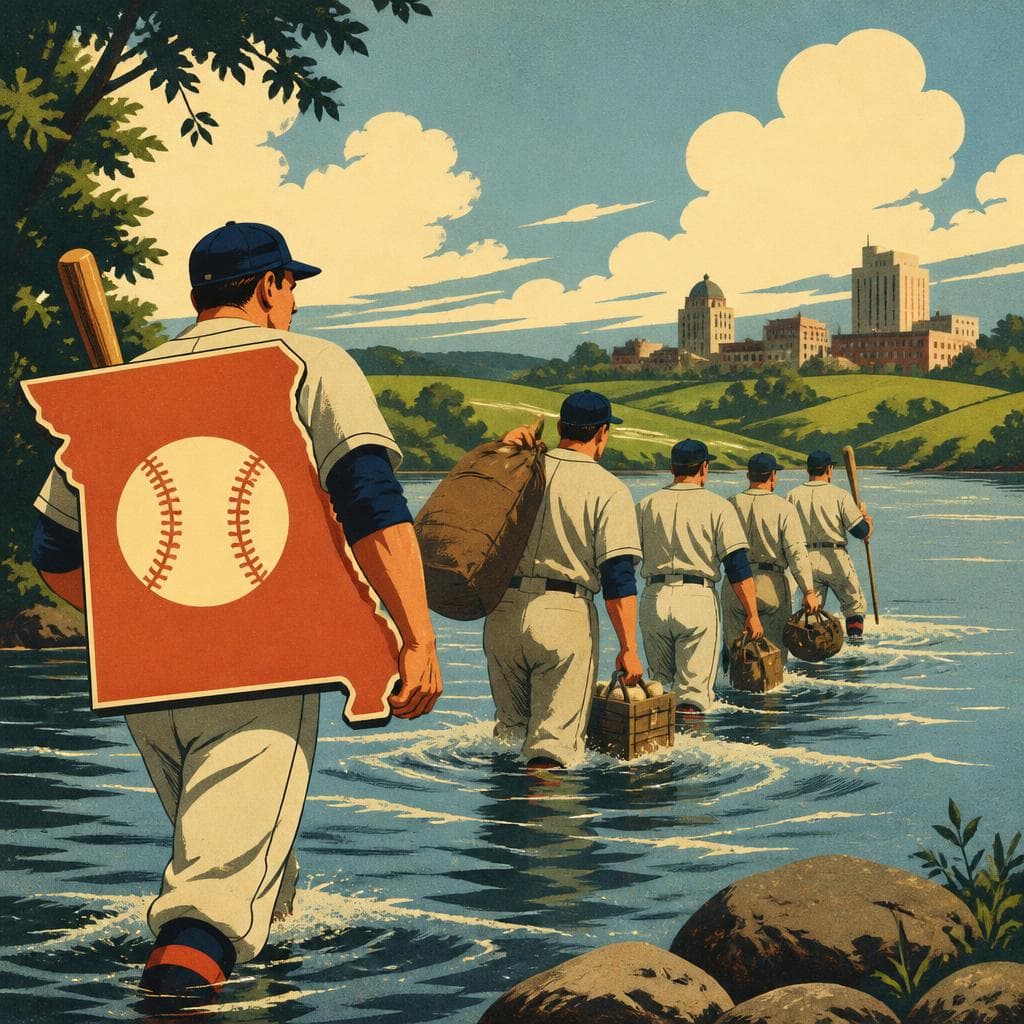Cover art for Across the River, the Travelers Kept Going