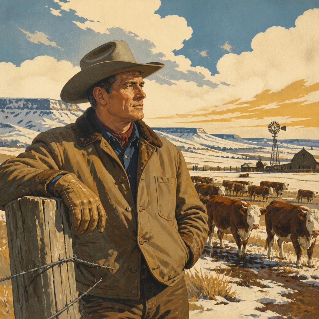 Cover art for After the Hard Winter, Pierre Wibaux Stayed Standing