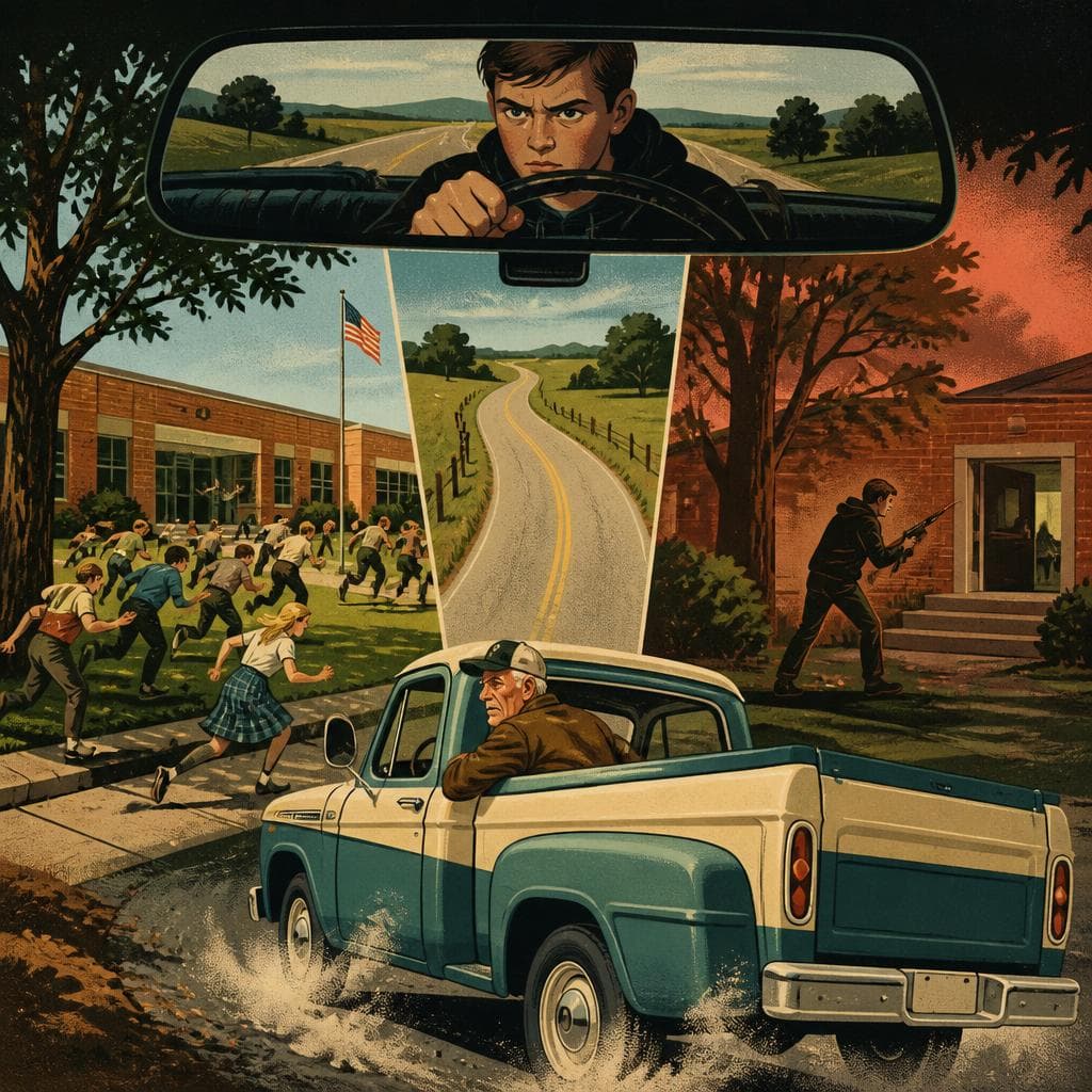 Cover art for The Short Drive Between Two Scenes of Horror