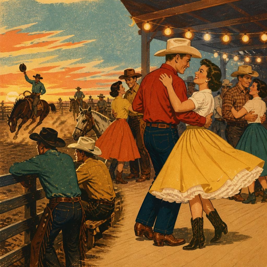 Cover art for When the Rodeo Dust Gives Way to Dancing
