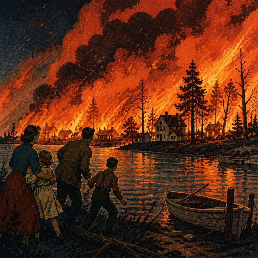 Cover art for The Night Peshtigo Burned