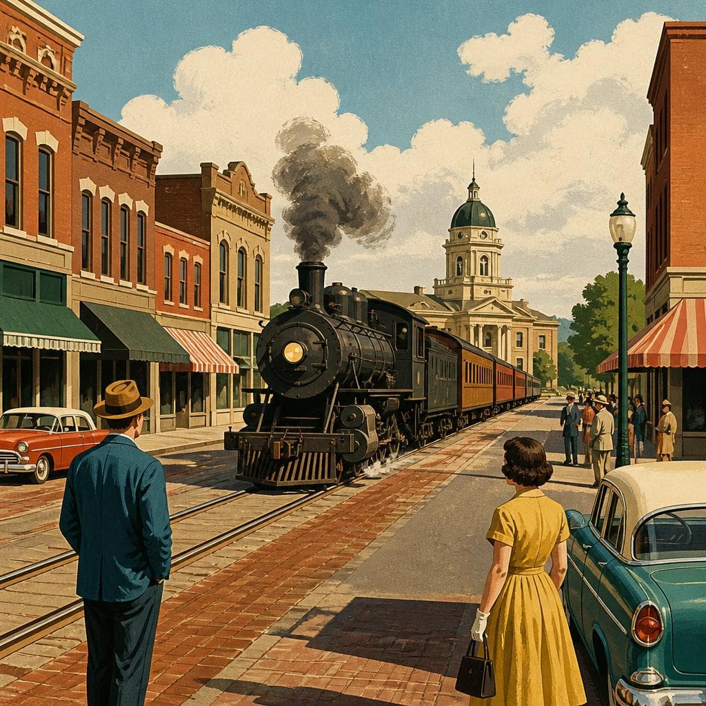 Cover art for Where the Trains Still Take Main Street