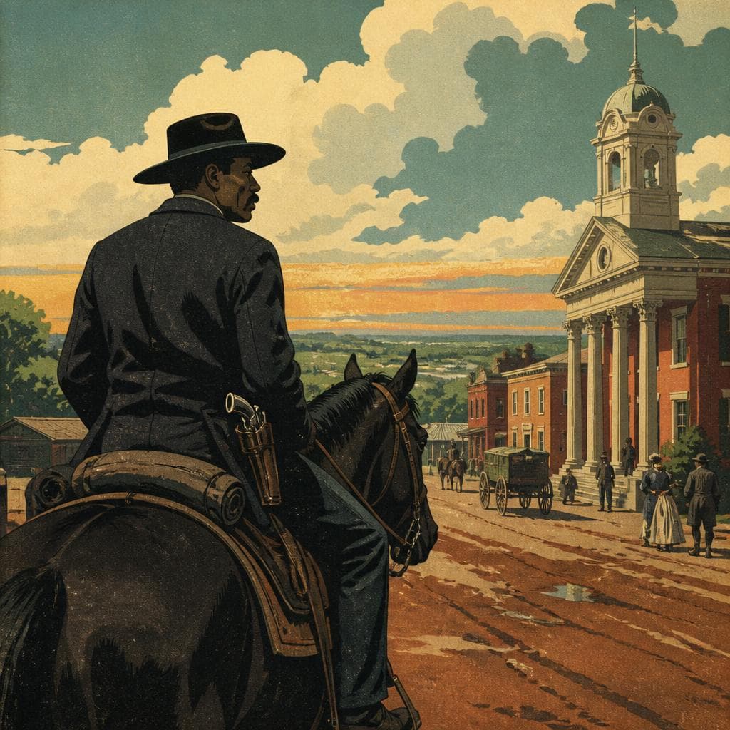 Cover art for Bass Reeves and the Road to Muskogee