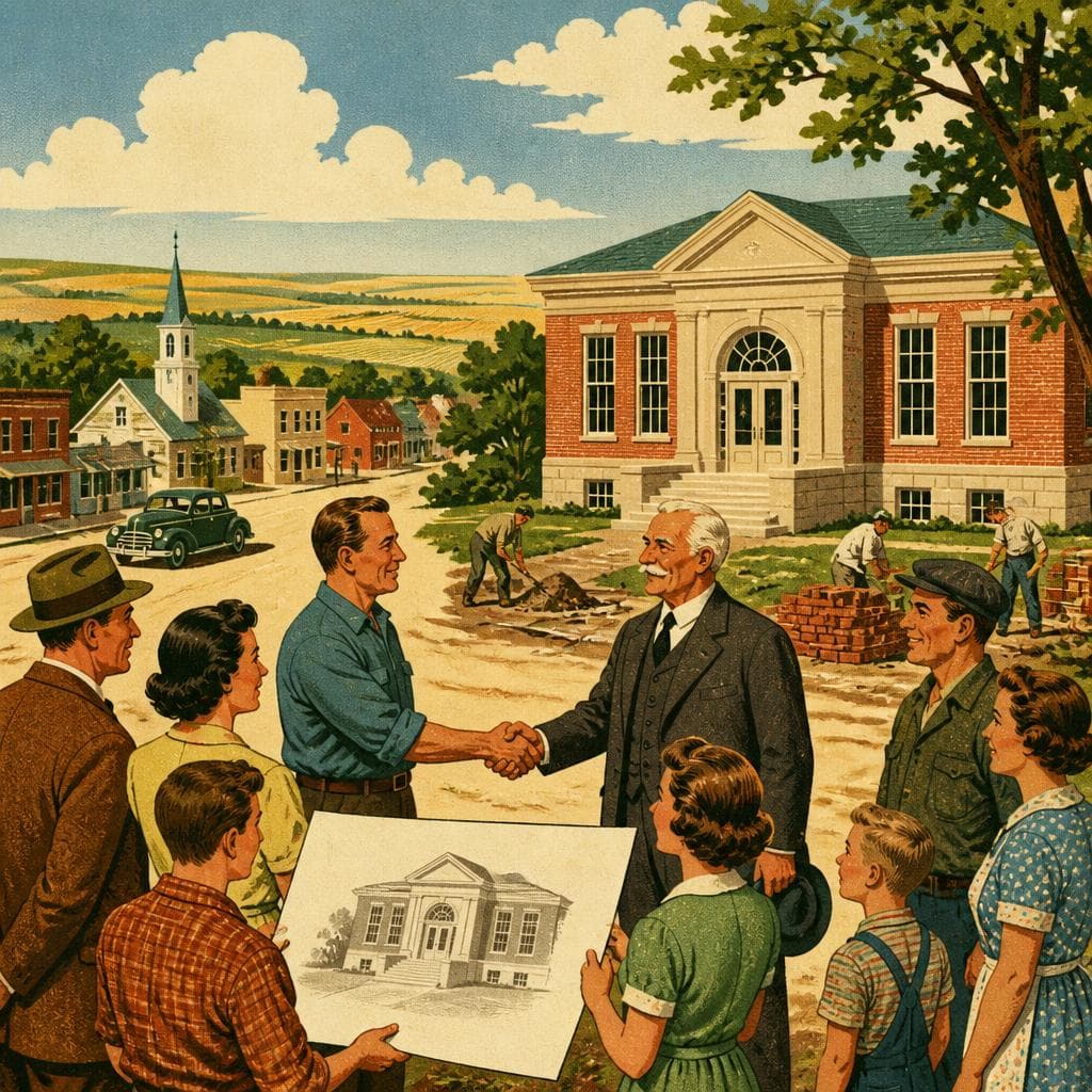 Cover art for A Prairie Town Makes Carnegie’s Bargain