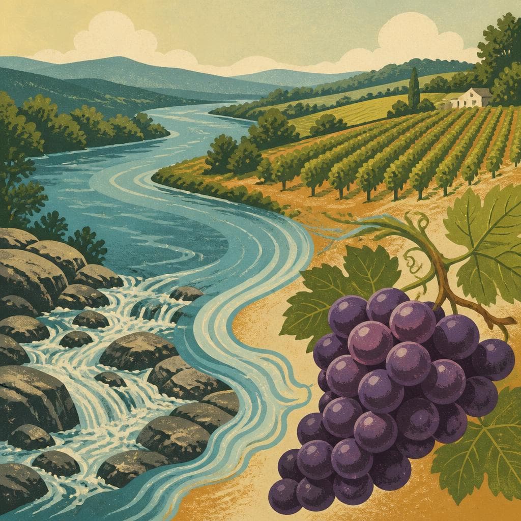 Cover art for How a River Became a Grape