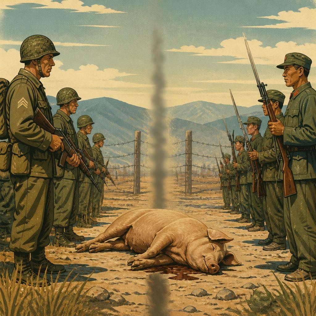 Cover art for The Pig That Stopped a War