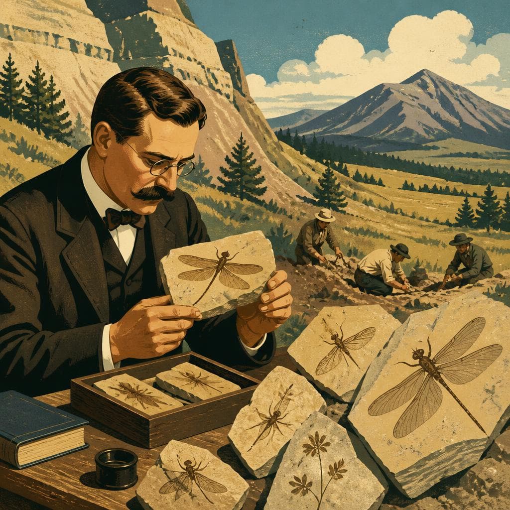 Cover art for The Man Who Made Florissant’s Fossil Insects Famous