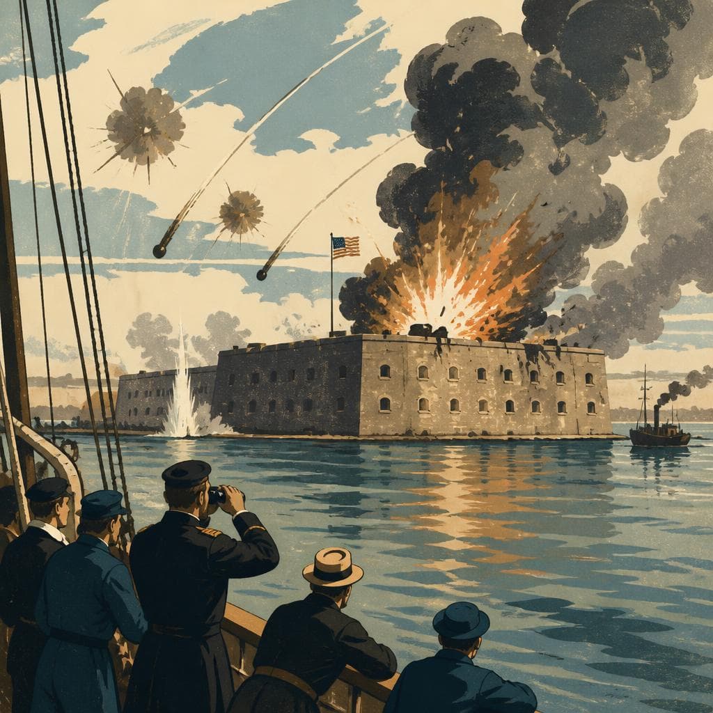 Cover art for When a Harbor Fort Became the War’s First Thunder