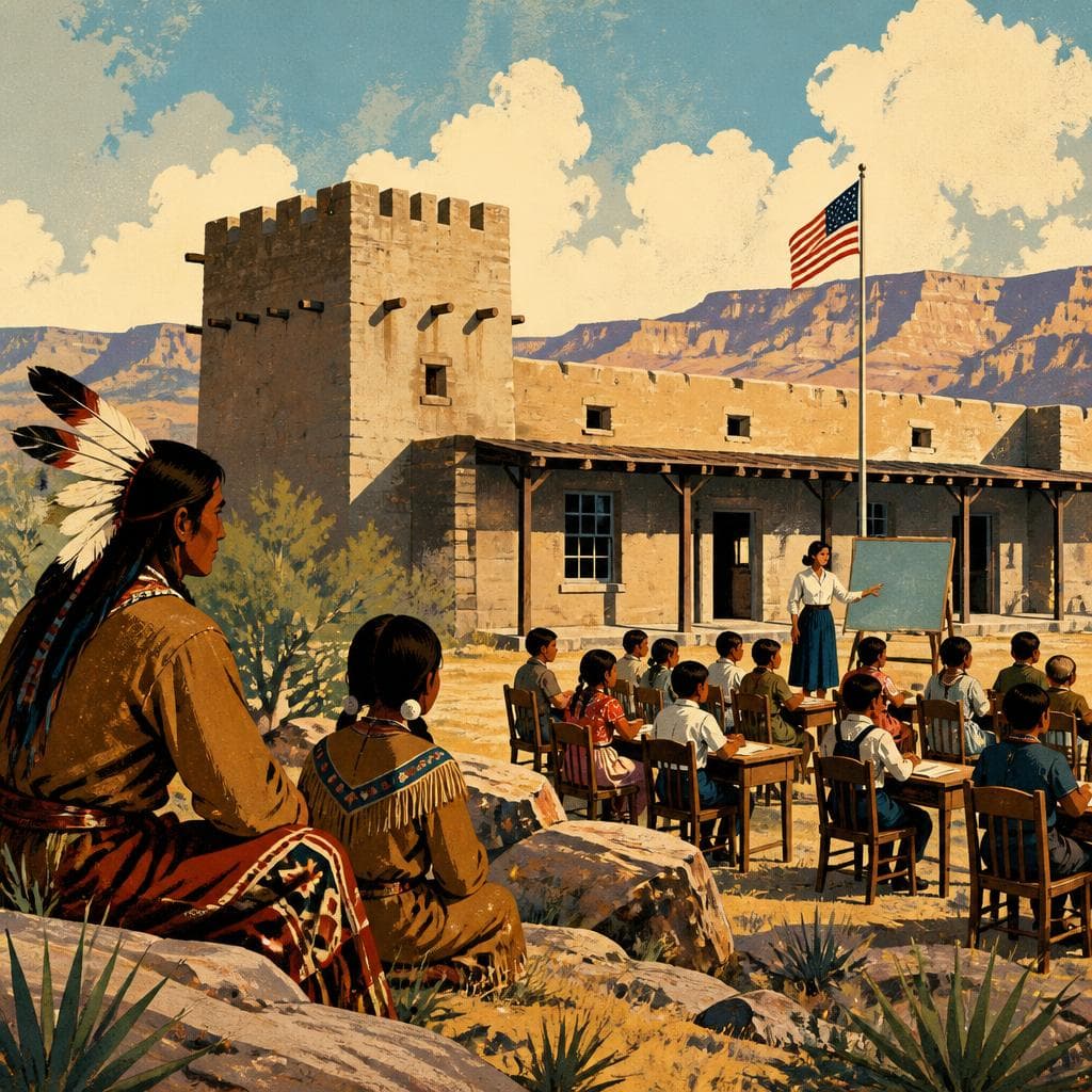 Cover art for When Fort Apache Became a School