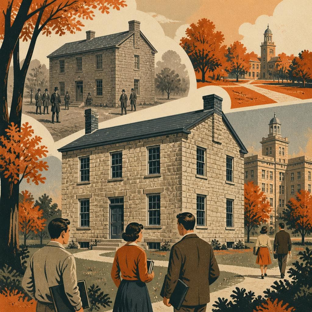 Cover art for The Stone Building That Held a College