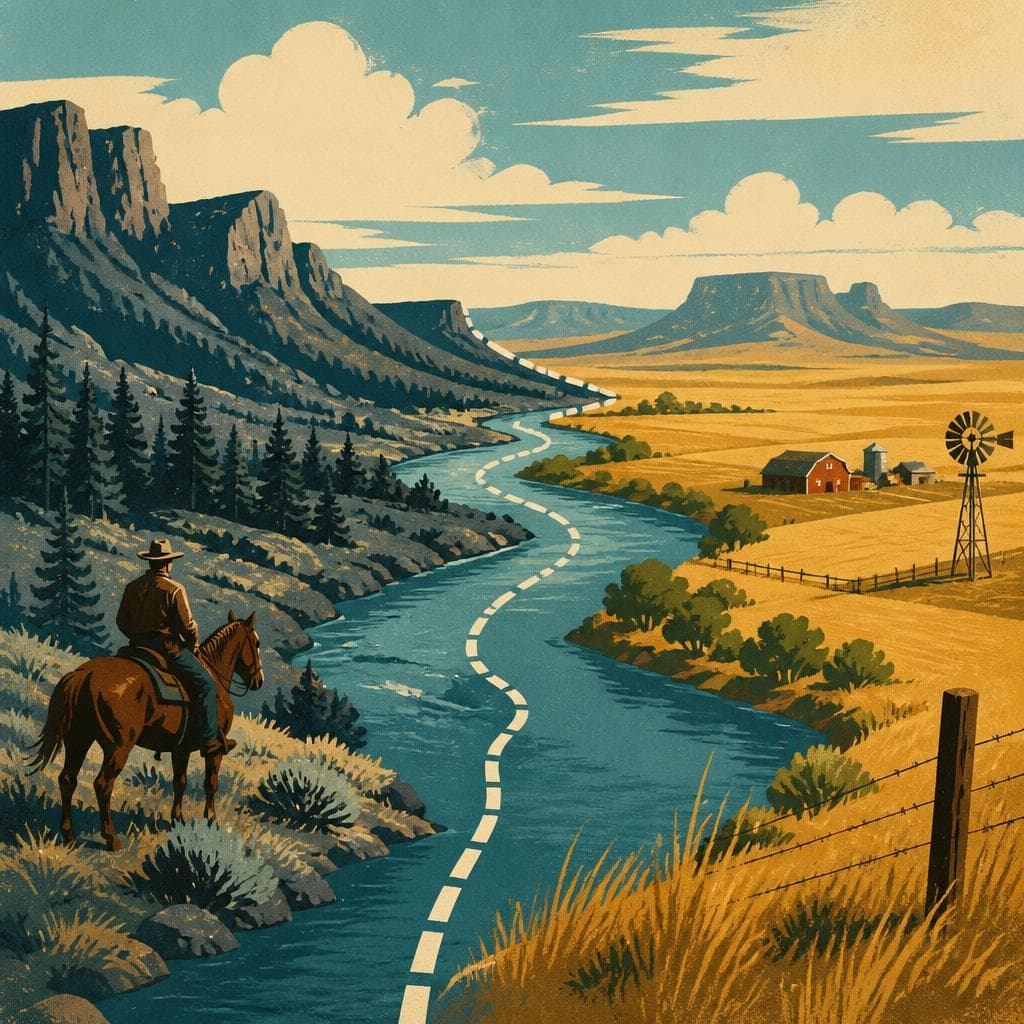 Cover art for A River, a Boundary, a County