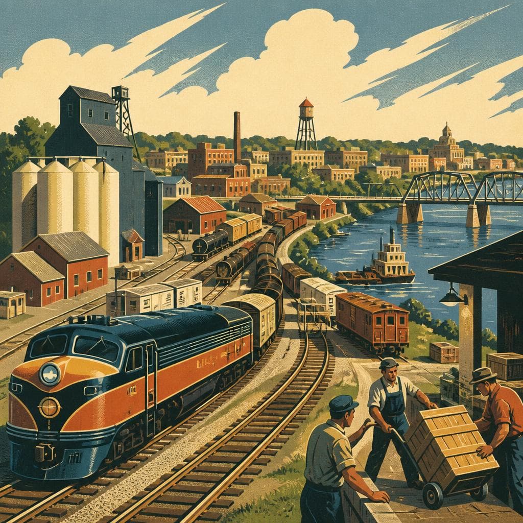 Cover art for Where the Tracks Turned a River Town Outward