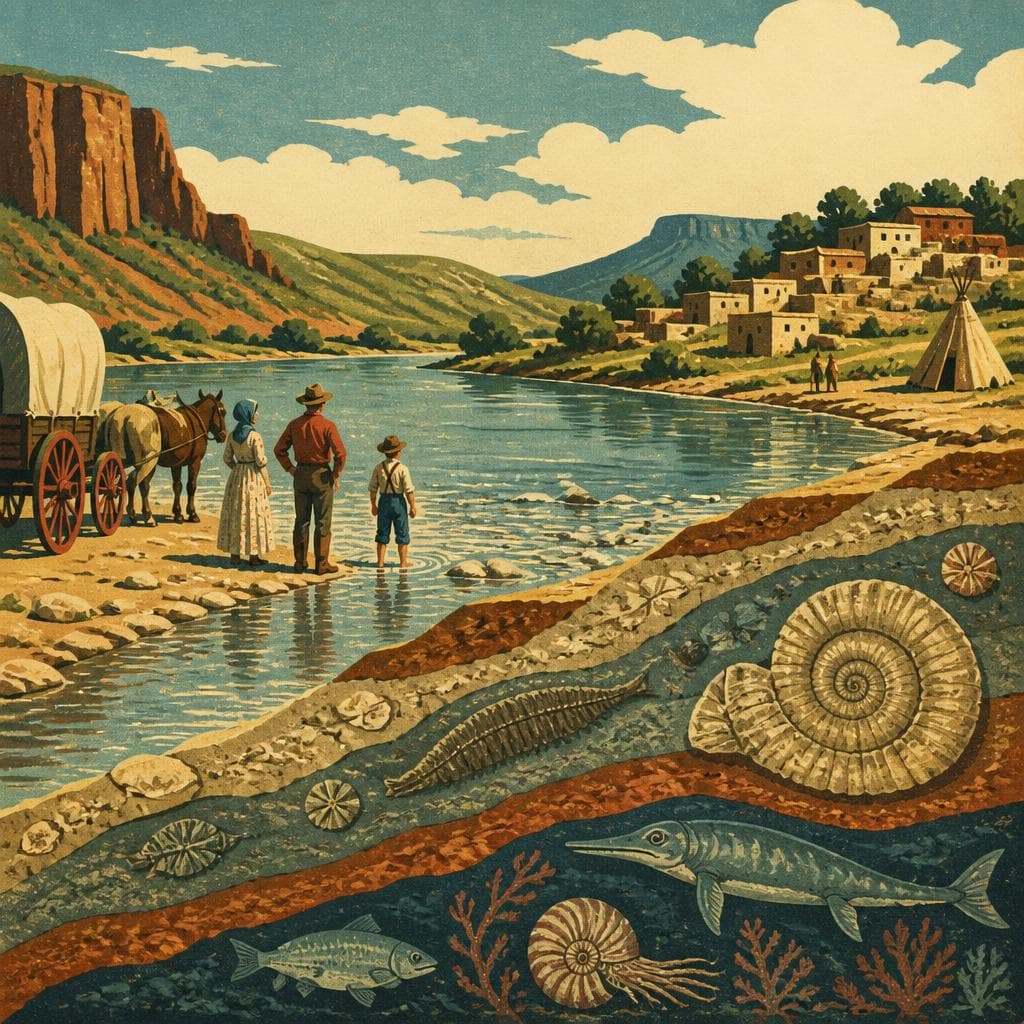 Cover art for Where the River Slows and Deep Time Surfaces