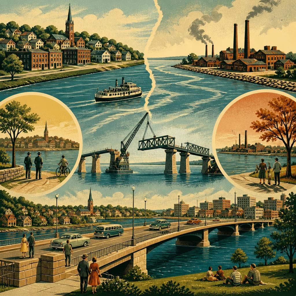 Cover art for When the River Divided, and Then Joined, a City
