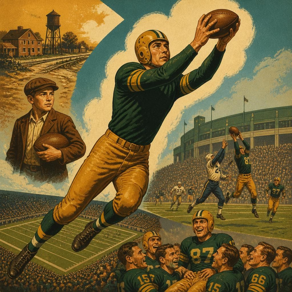 Cover art for Don Hutson and the Catch That Changed Football