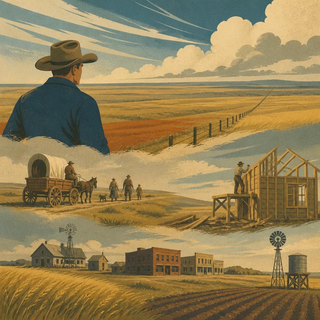 Cover art for A County Built by Distance and Wind