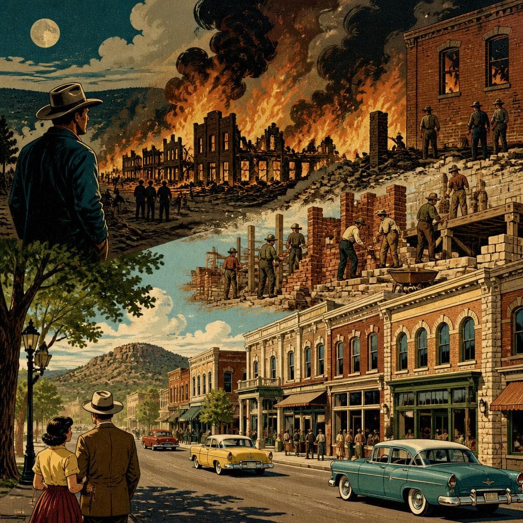 Cover art for Whiskey Row, After the Flames
