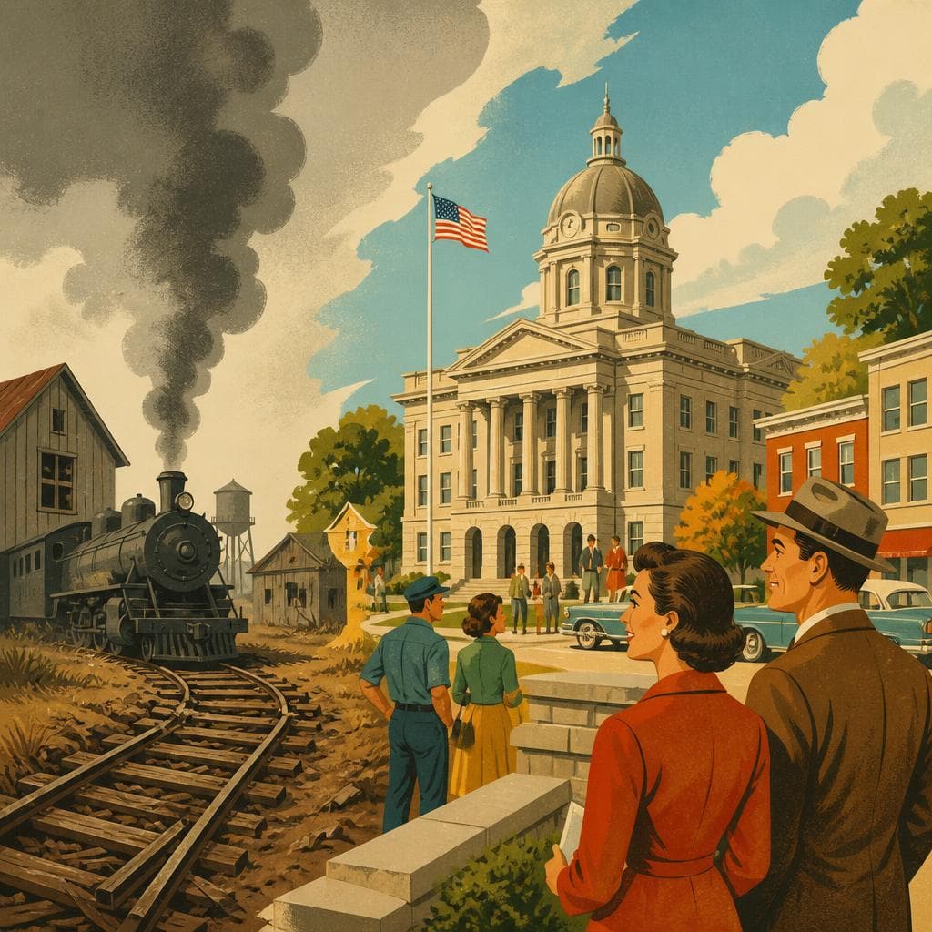 Cover art for Where the Railroad Lost, the Courthouse Held