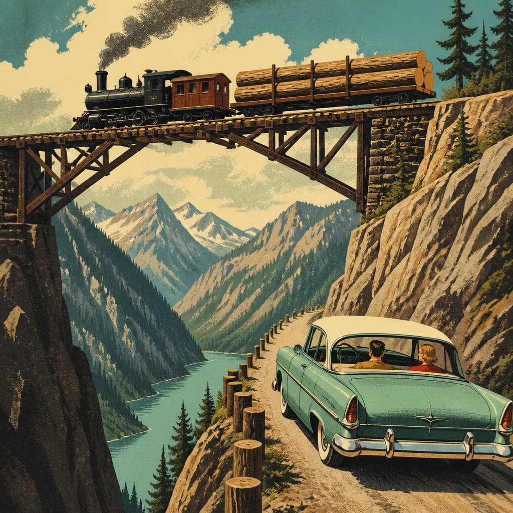Cover art for Where the Logging Railroad Crossed the Air