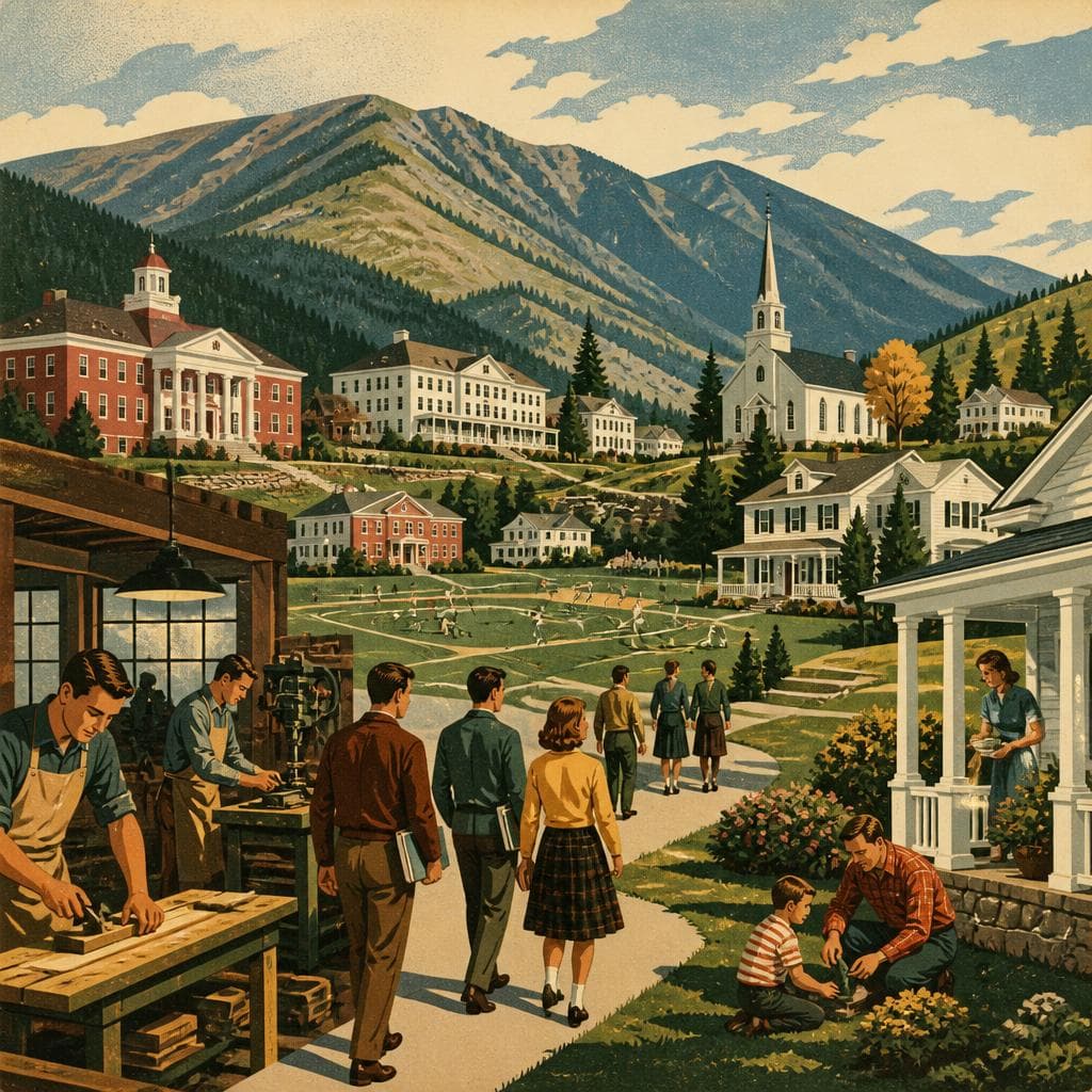 Cover art for A Campus Built to Hold a Mountain Community
