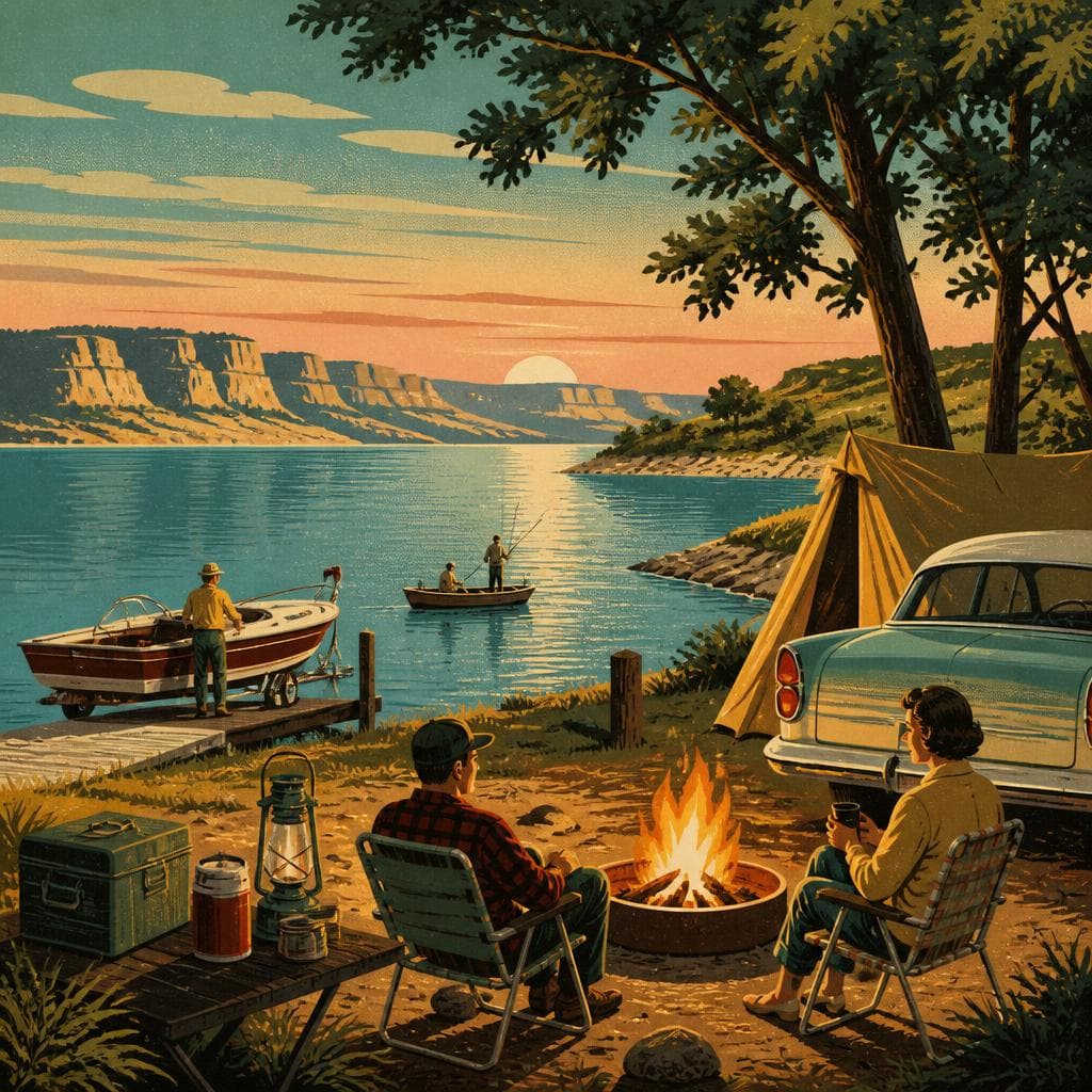 Cover art for Where Lake Oahe Days Turn Into Campfire Nights