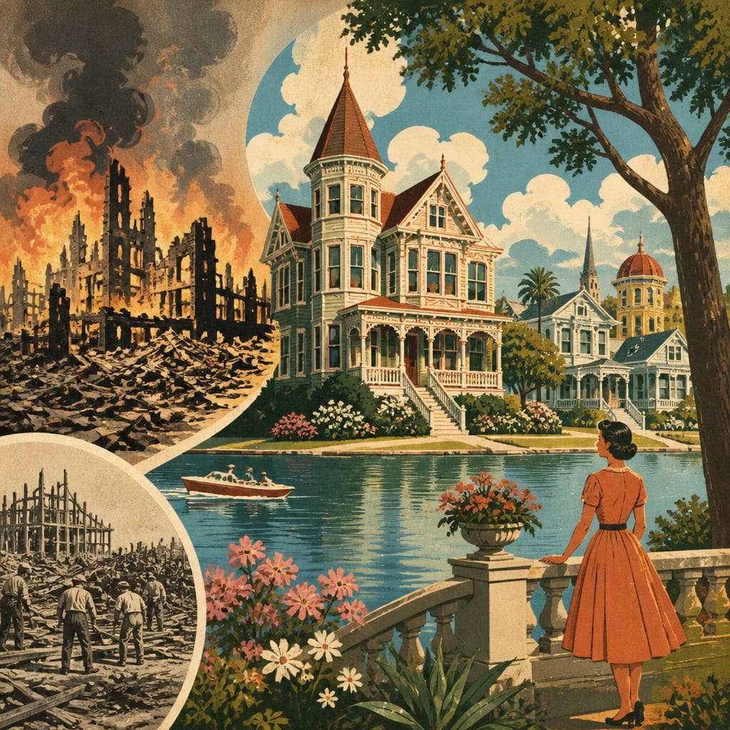 Cover art for After the Fire, a Wooden City Rose