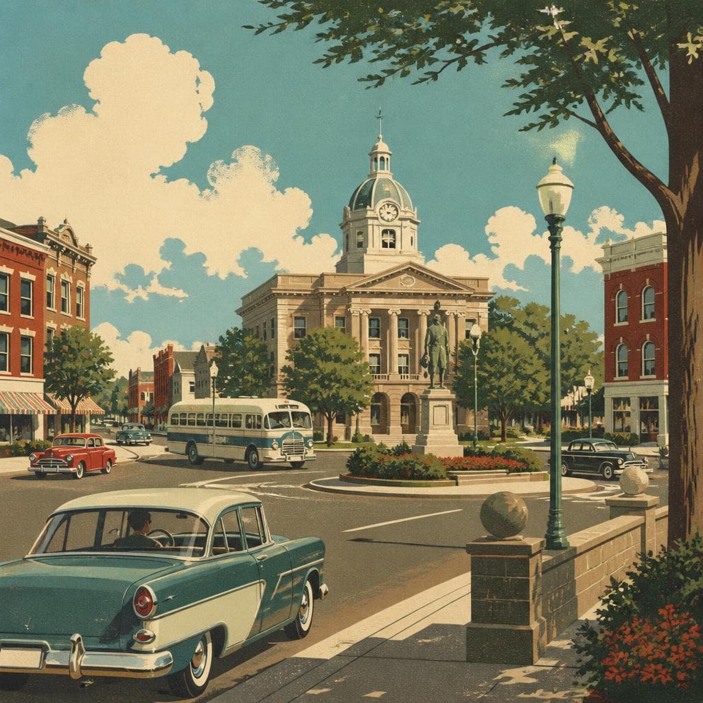 Cover art for Where the Road Meets the Square in Bedford