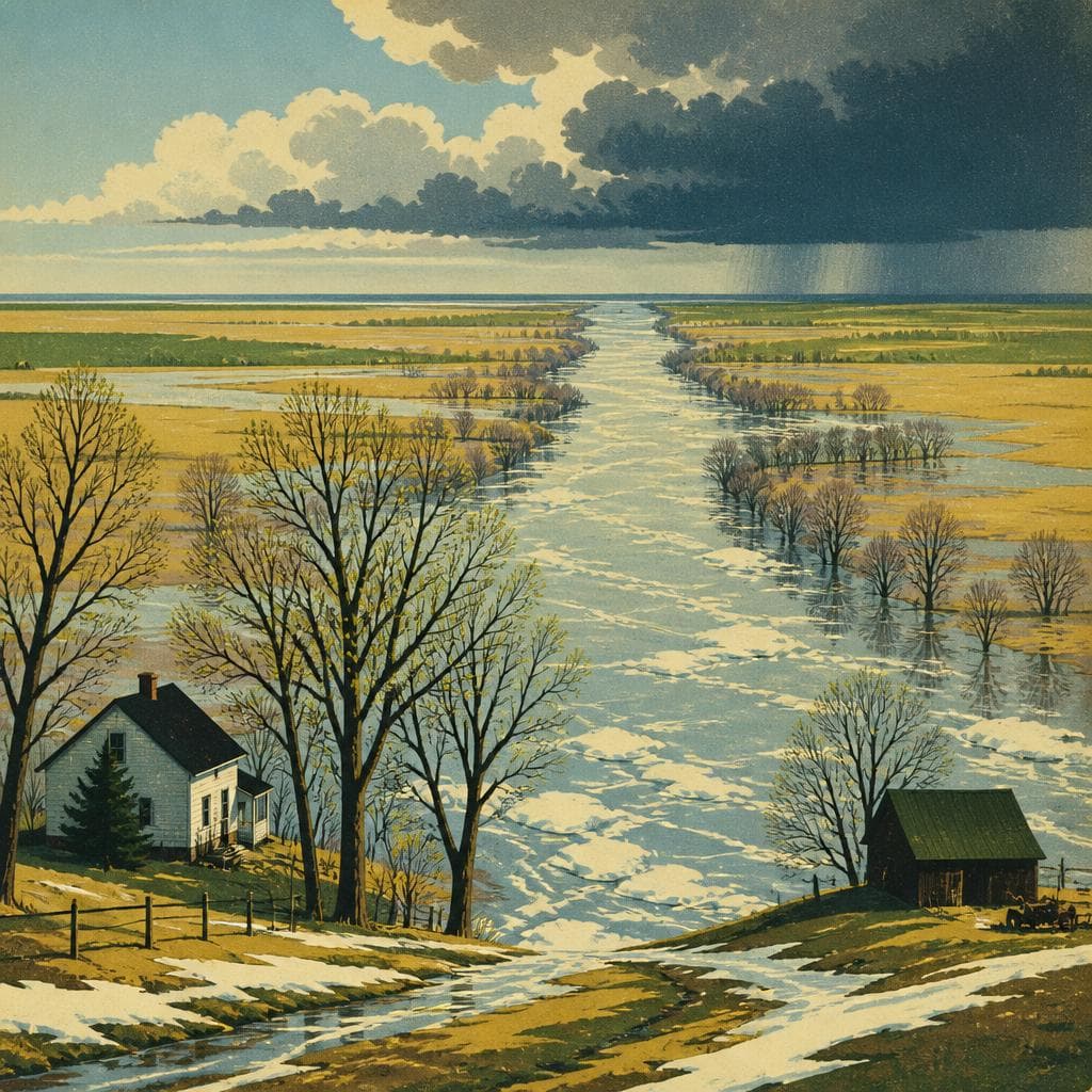 Cover art for Where the River Runs North