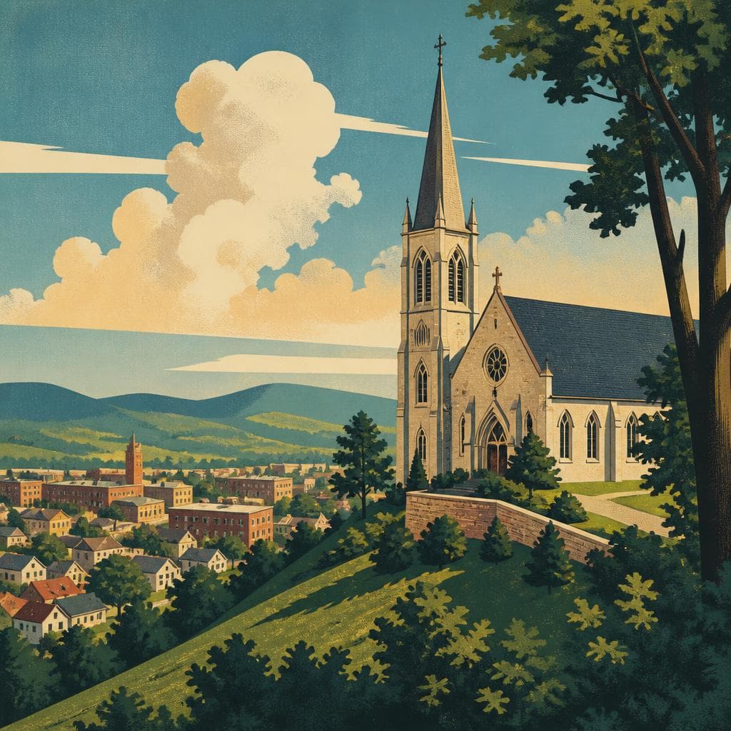 Cover art for The Church on the Rise Above Lewistown