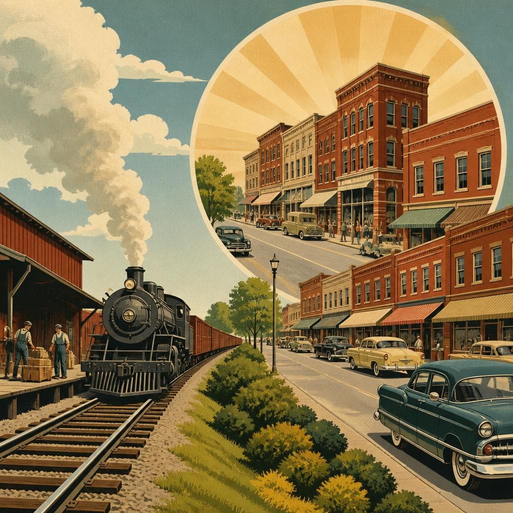Cover art for Where the Tracks Taught Downtown to Rise