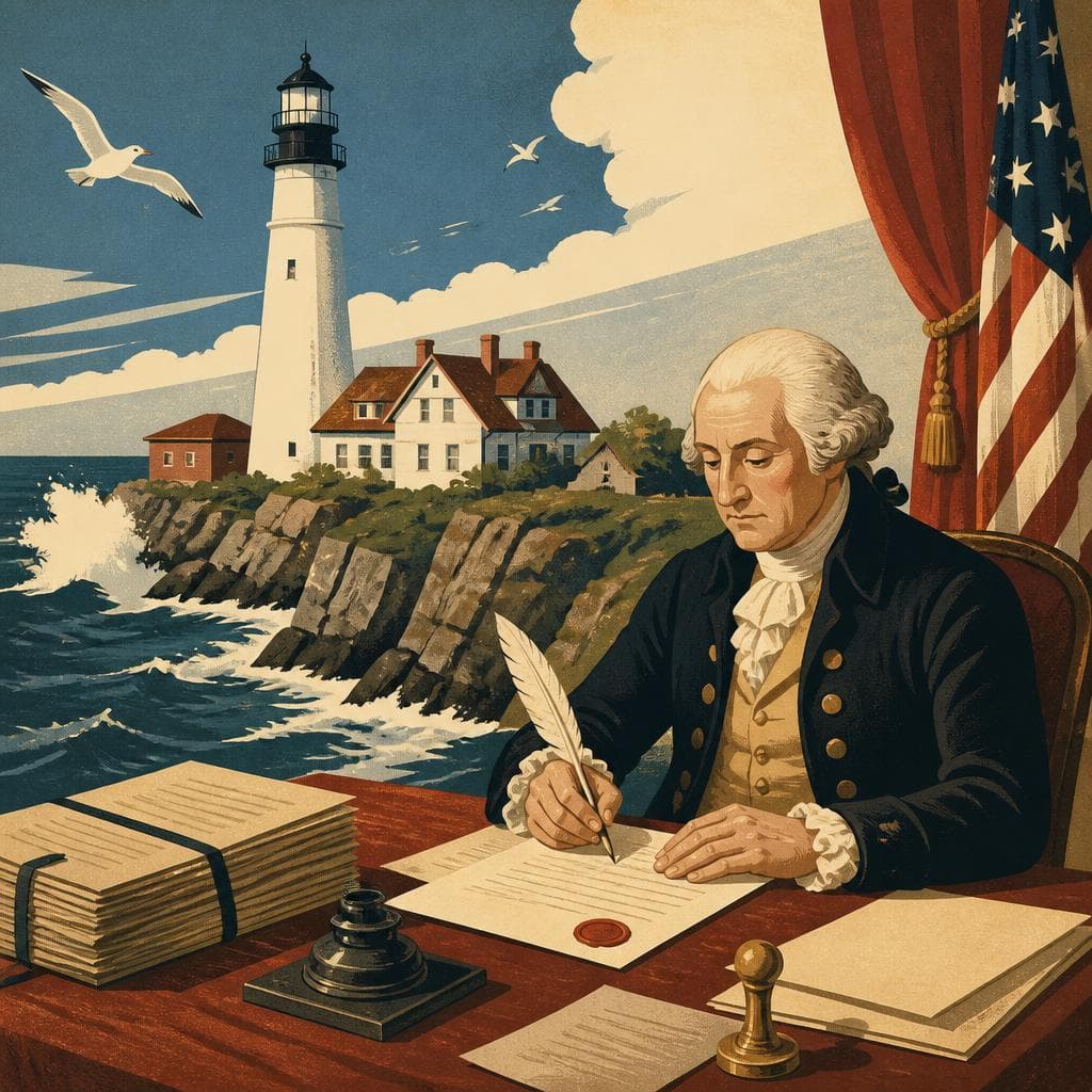 Cover art for A Lighthouse With Presidential Paperwork