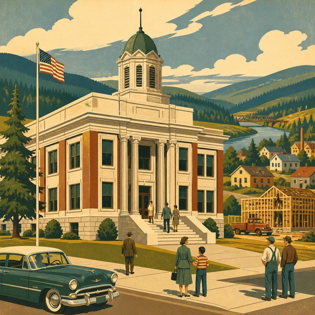 Cover art for A Courthouse for a County Growing Up