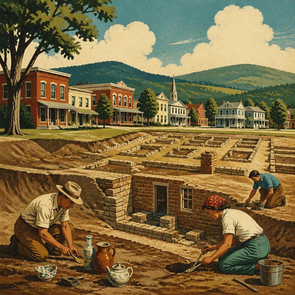 Cover art for A Town Dug Back Into View