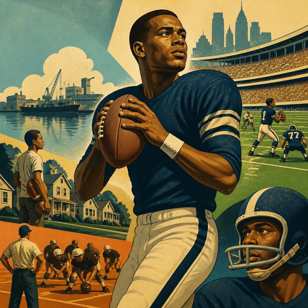 Cover art for Aaron Brooks and the Long Way to Quarterback