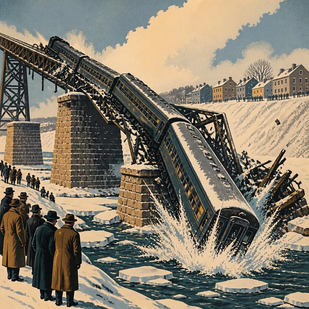 Cover art for When the Bridge Gave Way at Ashtabula