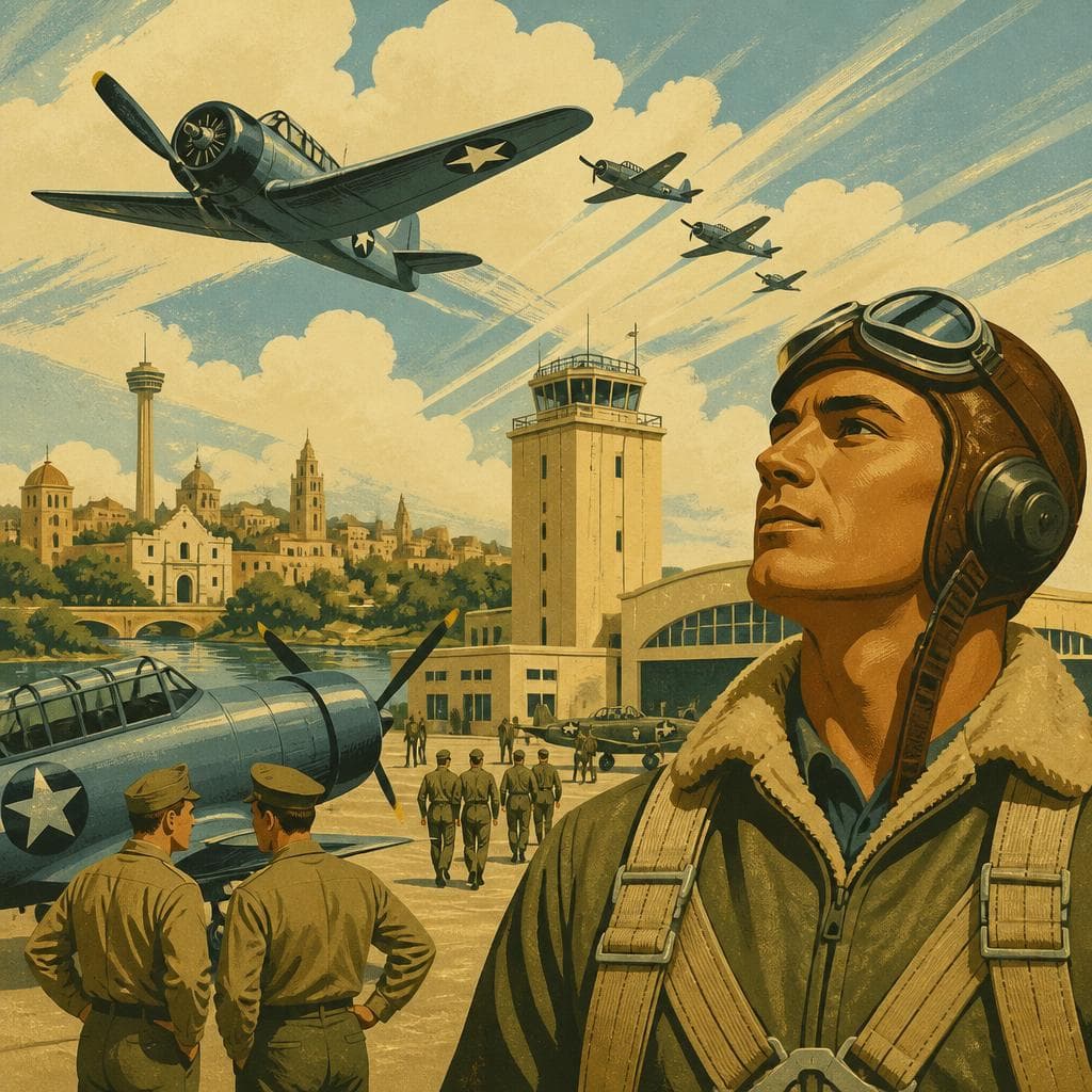 Cover art for Where San Antonio Learned to Fly for War