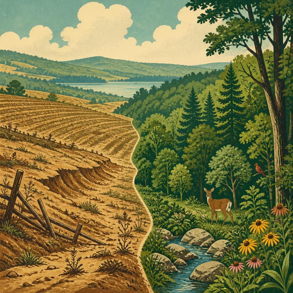 Cover art for Where Worn-Out Farms Became Forest Again