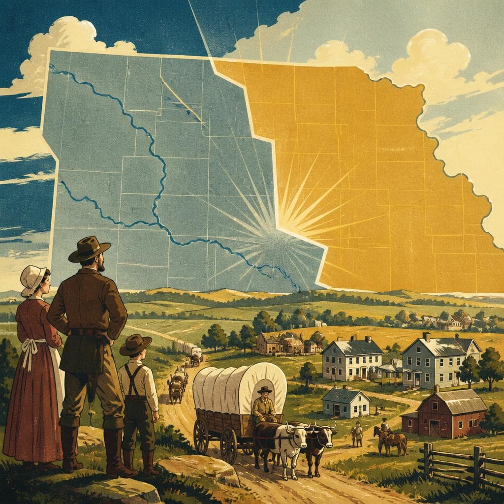 Cover art for When a Line Moved and Gentry County Began