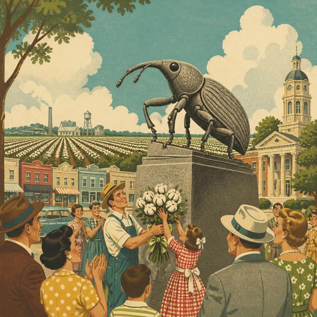 Cover art for The Town That Thanked the Boll Weevil