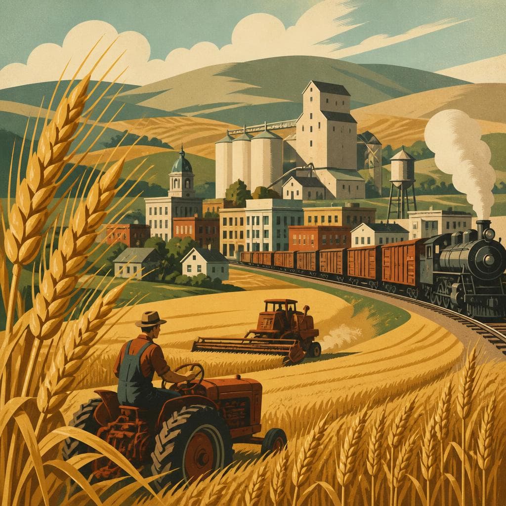 Cover art for Where Wheat Built the Towns