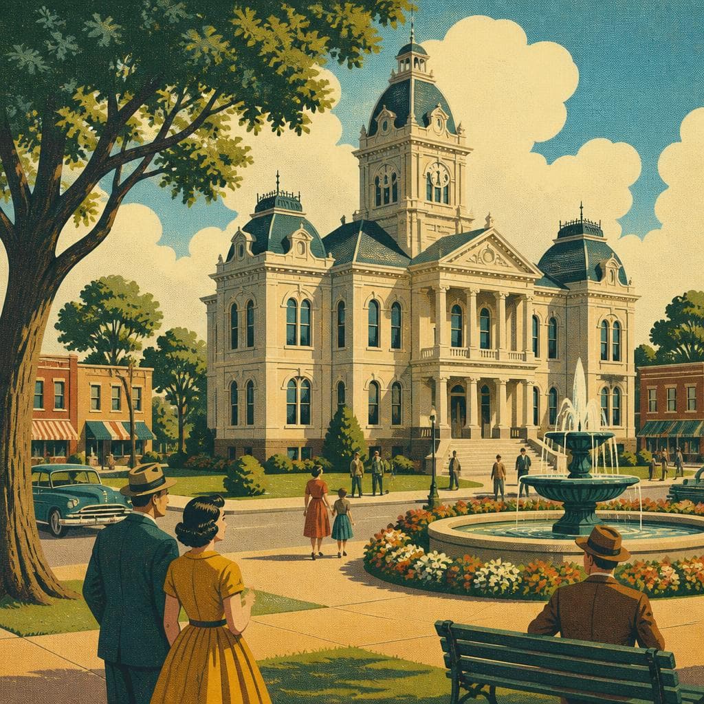 Cover art for The Courthouse That Dressed the Square