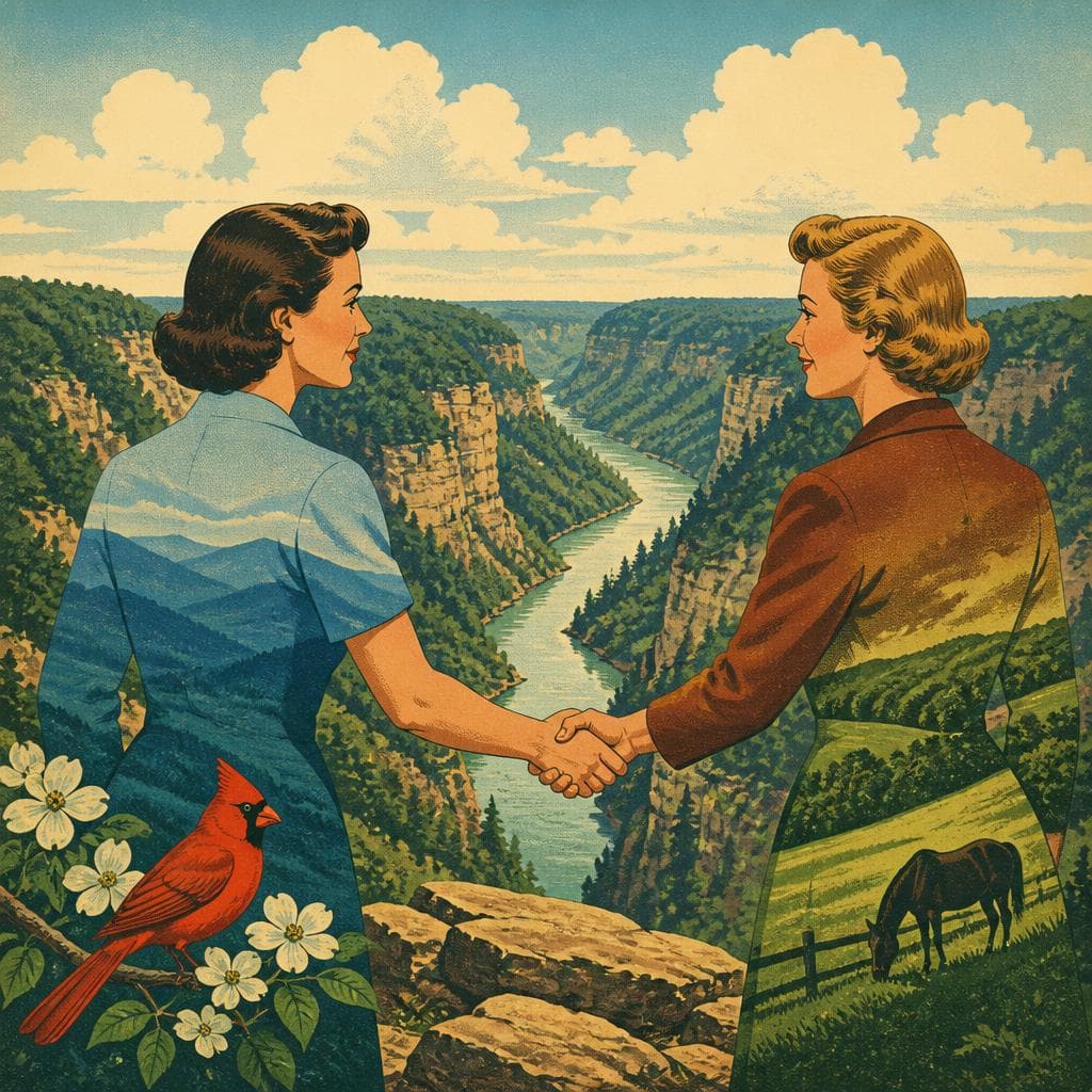 Cover art for Where Two States Chose One Canyon