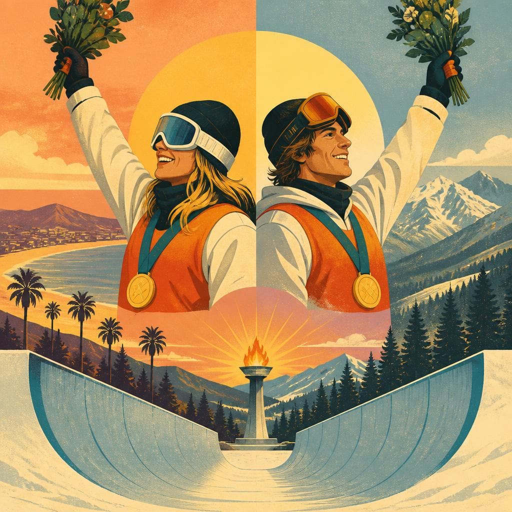 Cover art for Two Halfpipe Golds, Two California Stories