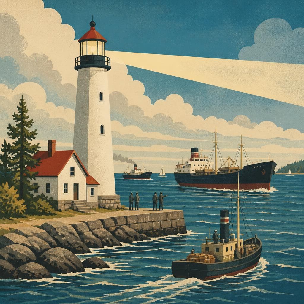 Cover art for A Harbor Light on Lake Huron