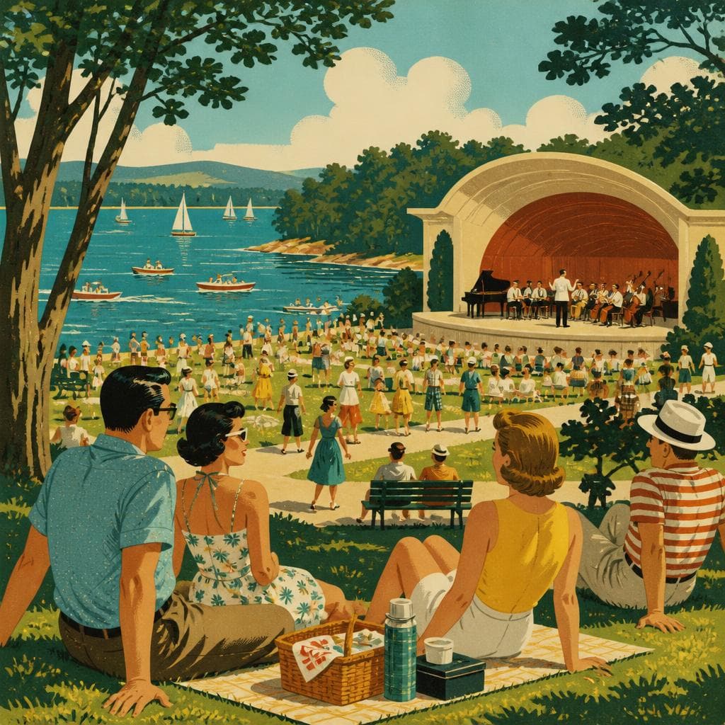 Cover art for Between the Lakes, a Stage for Summer Crowds