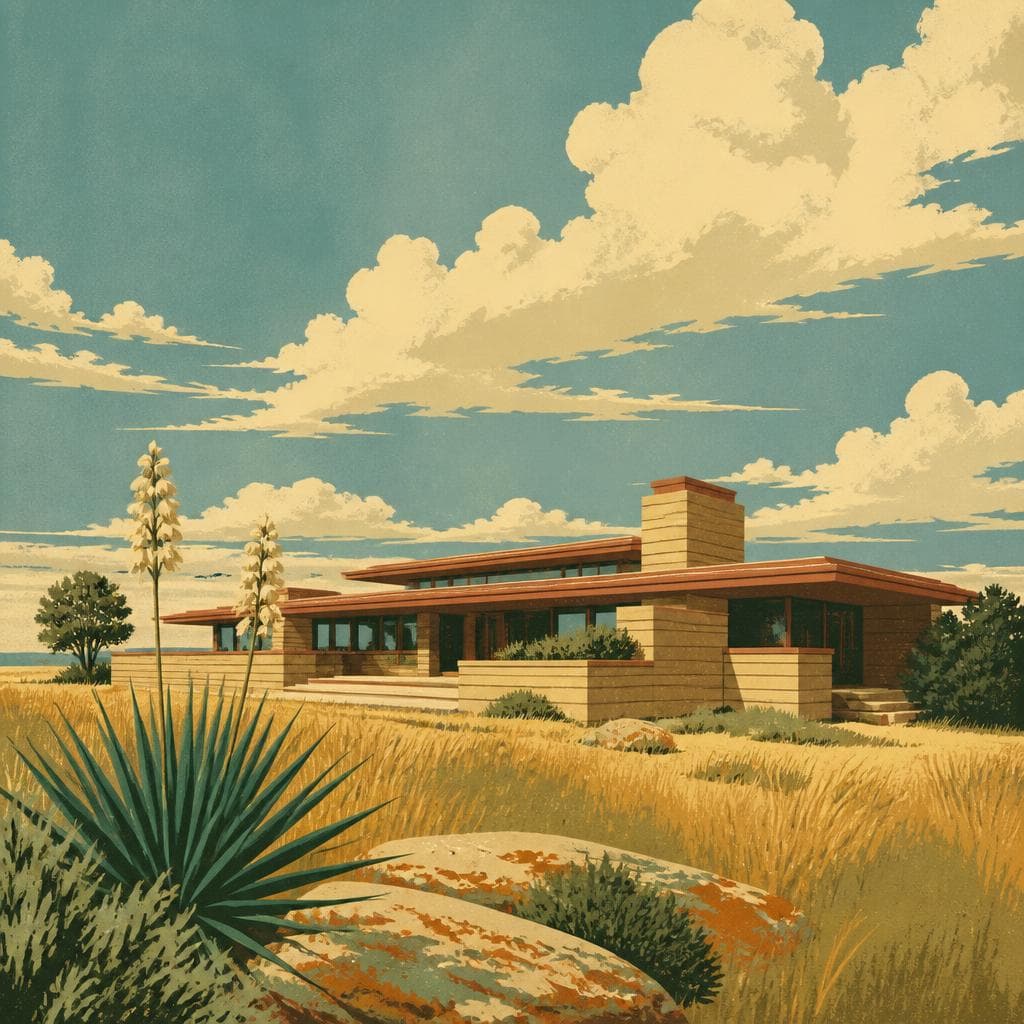Cover art for A Kansas House Drawn Low to the Prairie