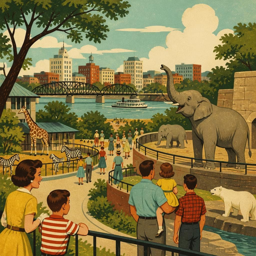 Cover art for A Big Zoo in a Small River City