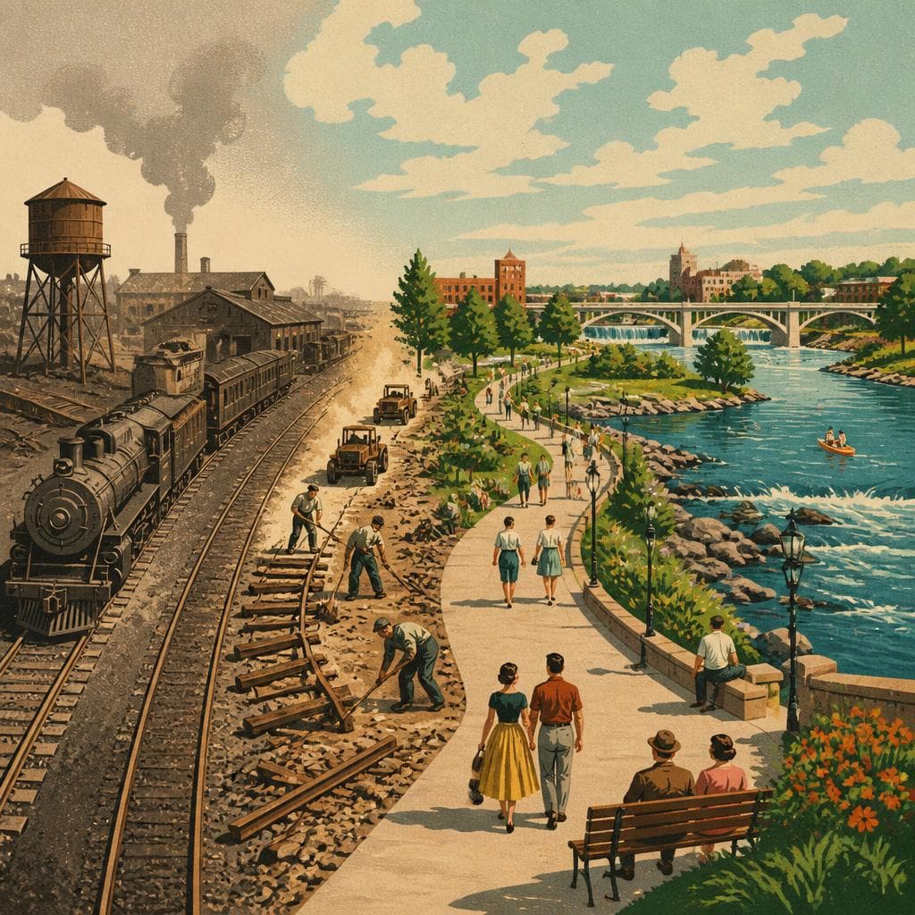 Cover art for When the Rails Gave Way to the River