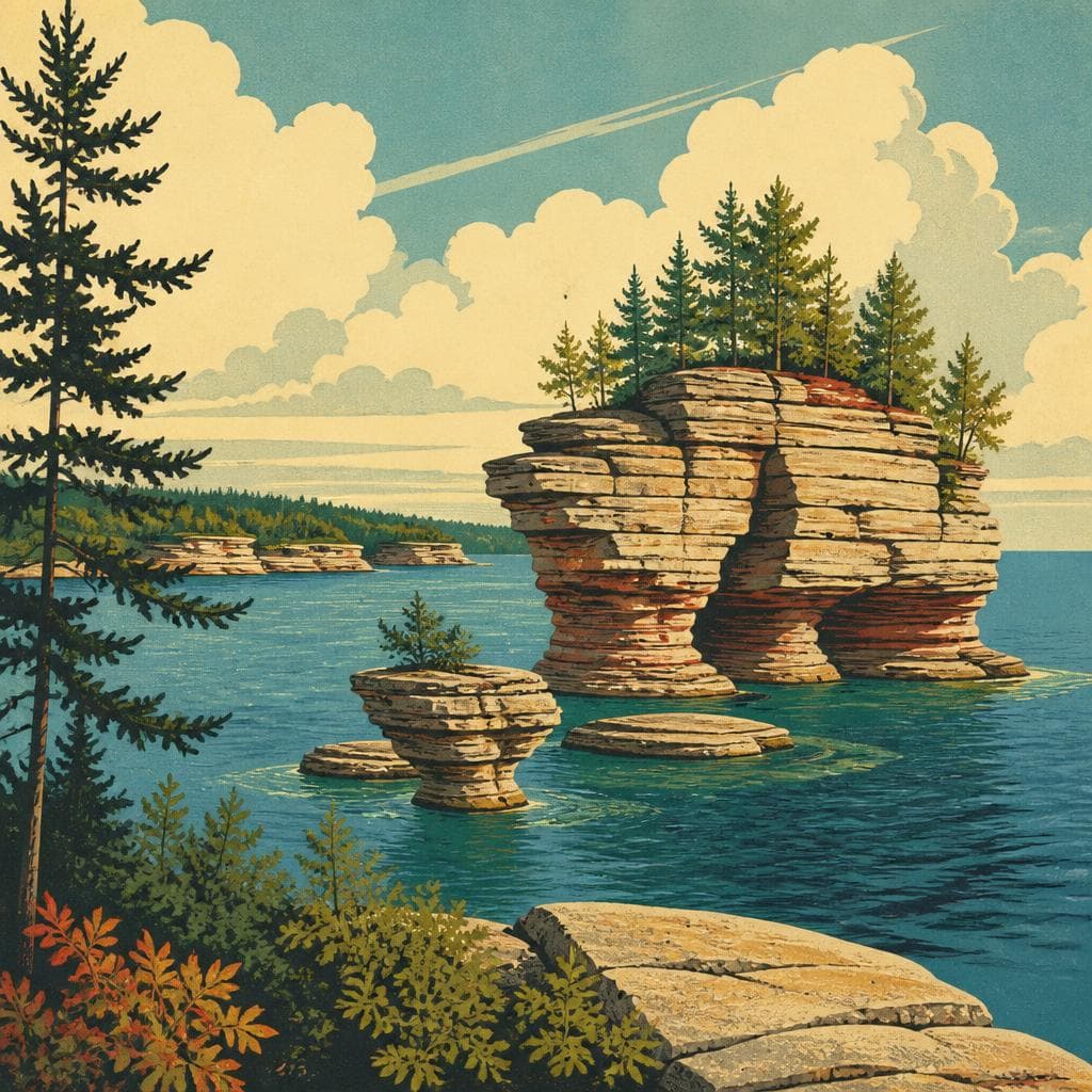 Cover art for Where Ancient Seas Left Wisconsin’s Stone Islands