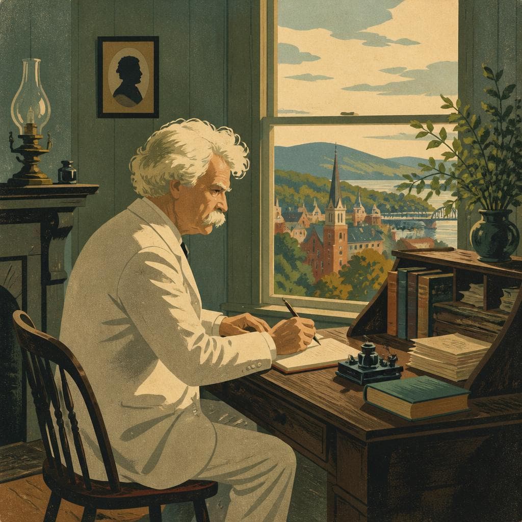 Cover art for Where Mark Twain Went Quiet in Elmira